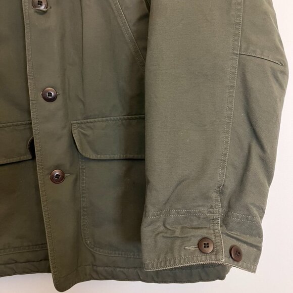 Vintage LL Bean Chore/Barn Coat Men’s Olive Green Corduroy Thinsulate Sz Medium - Picture 9 of 16